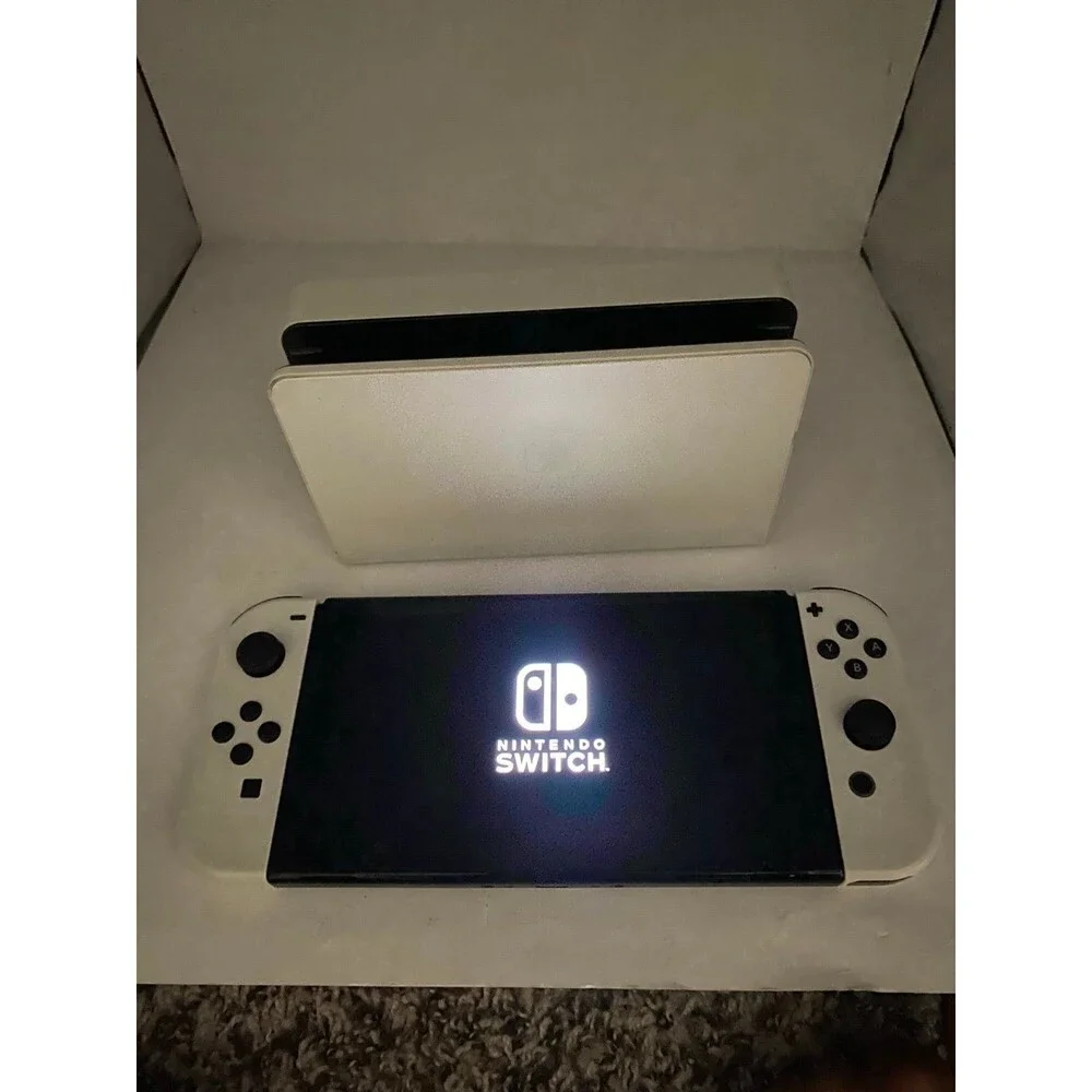 Nintendo Switch OLED 64GB White Model Console + Dock